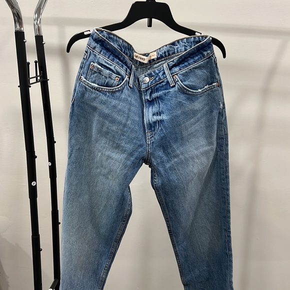 NEW Jeans Grlfrnd Hailey Low Rise Slim Boot Cut Split Leg in Melrose - Picture 5 of 11